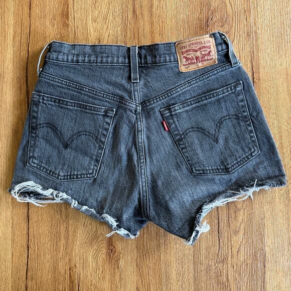 Levi's Pants - Levi's Black High Rise Mini Jean Shorts Size 26